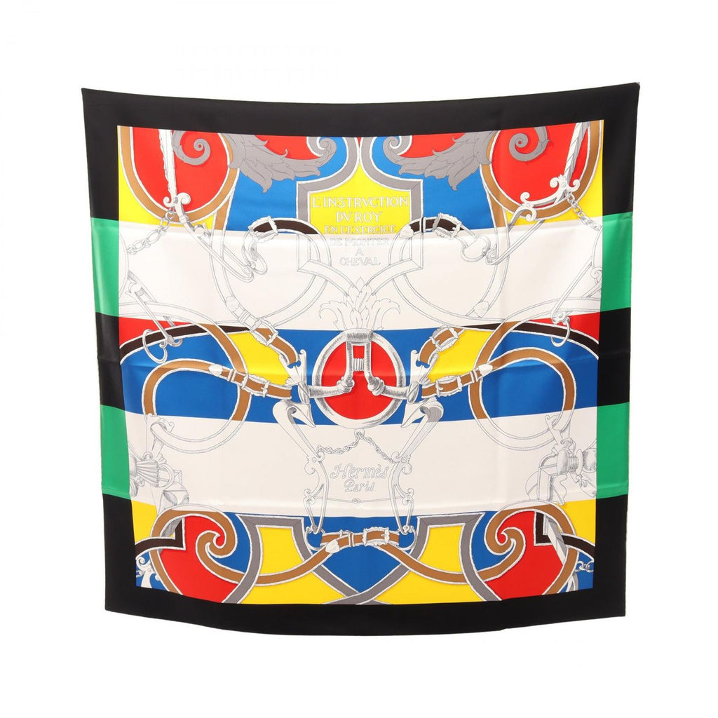 Hermes Scarf Carre 90 L'instruction du Roy Silk