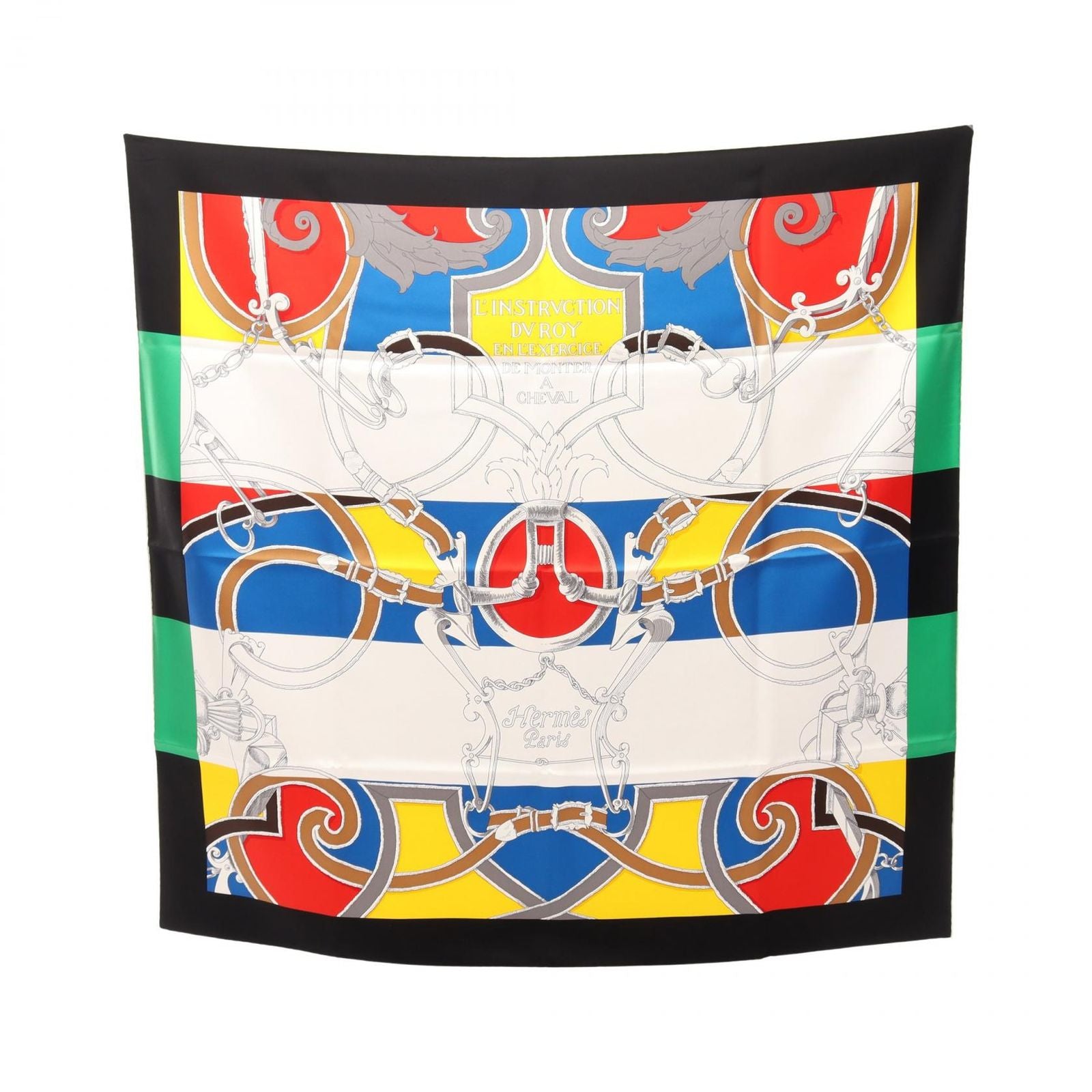 Hermes Scarf Carre 90 L'instruction du Roy Silk