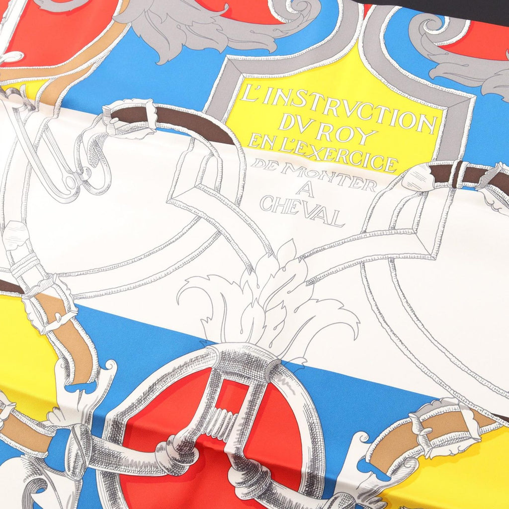 Hermes Scarf Carre 90 L'instruction du Roy Silk