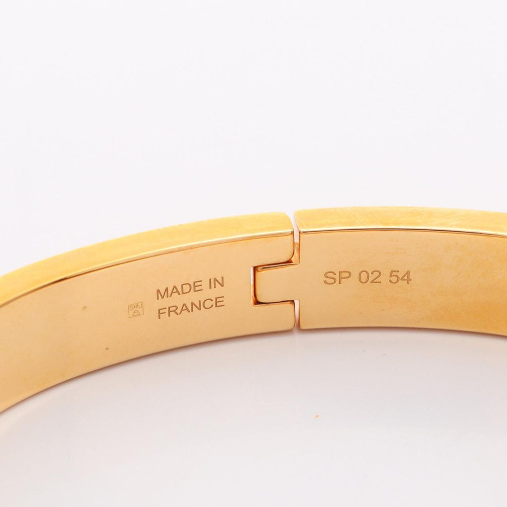 Hermes Bangle Mini Clic Kelly PM Black Crack Bracelet