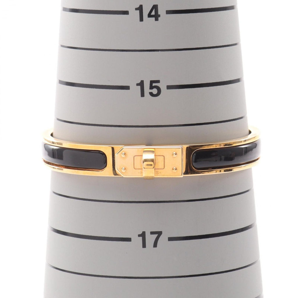 Hermes Bangle Mini Clic Kelly PM Black Crack Bracelet