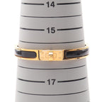 Hermes Bangle Mini Clic Kelly PM Black Crack Bracelet