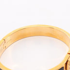 Hermes Bangle Mini Clic Kelly PM Black Crack Bracelet