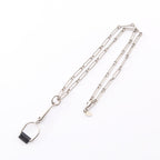 Hermes Necklace Elitage Equestre PM Black Stainless Steel