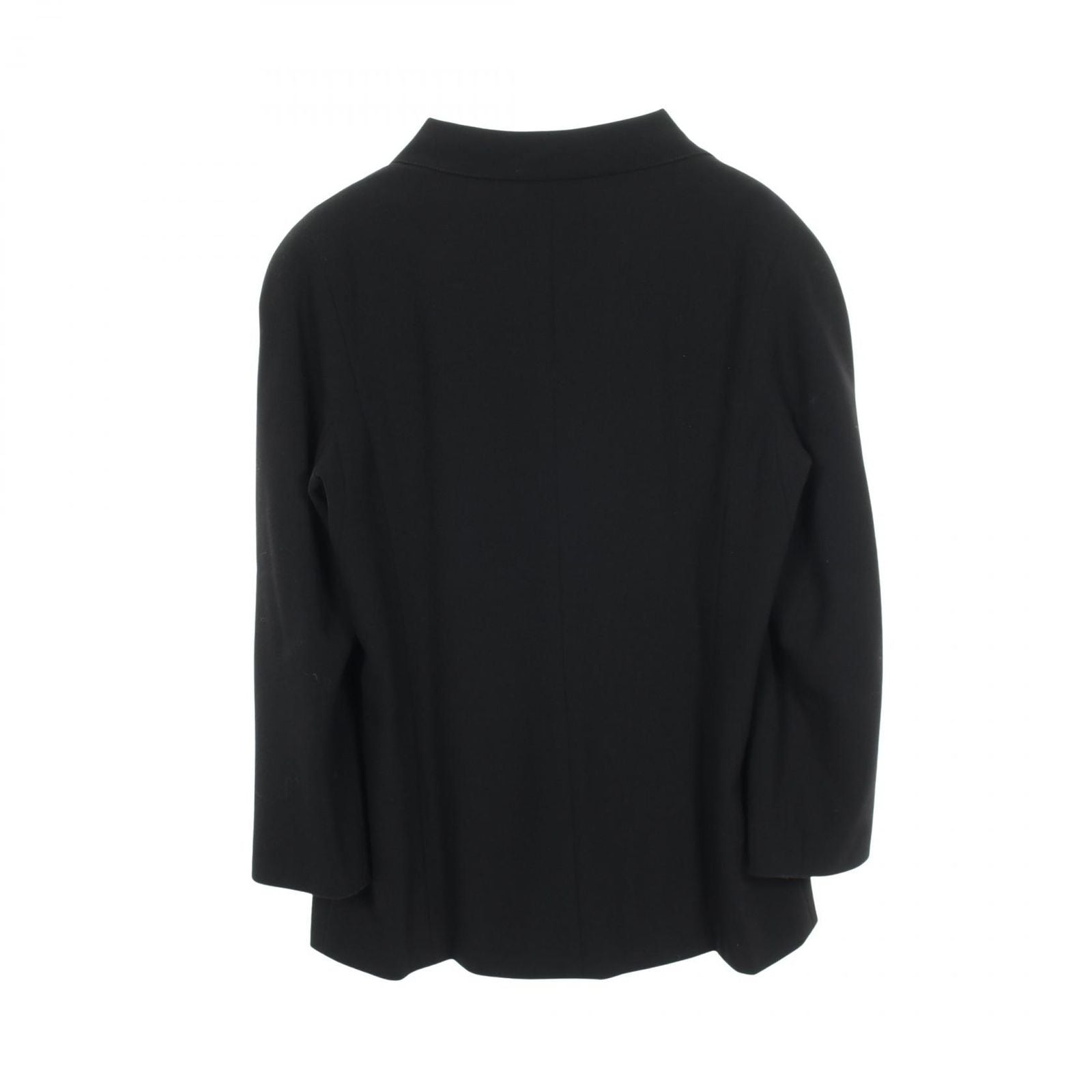 Chanel Tailored Jacket CC Logo Button BK Wool — view 2