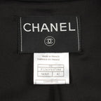 Chanel Tailored Jacket CC Logo Button BK Wool — view 3