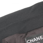 Chanel Tailored Jacket CC Logo Button BK Wool — view 7