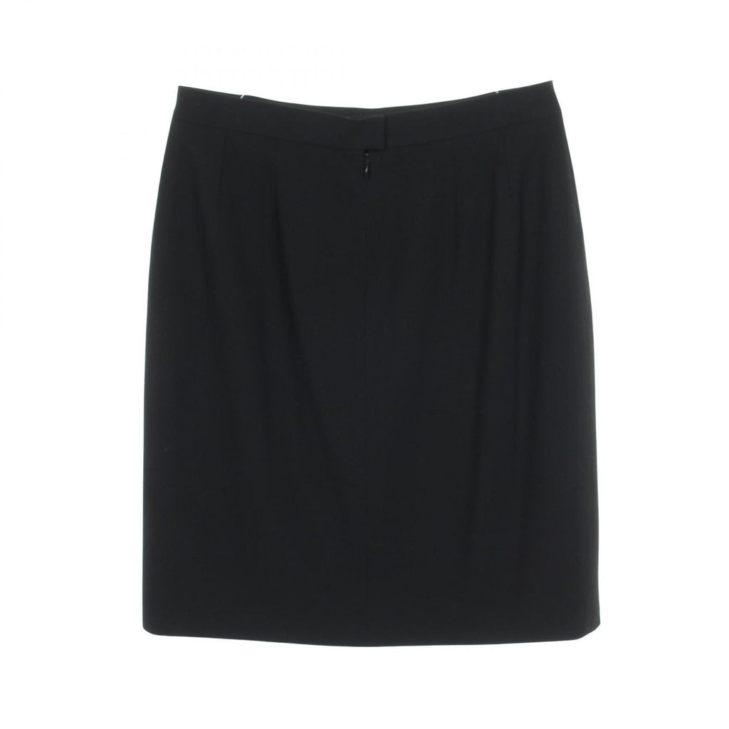 Chanel Skirt CC Logo Button BK Wool — view 2