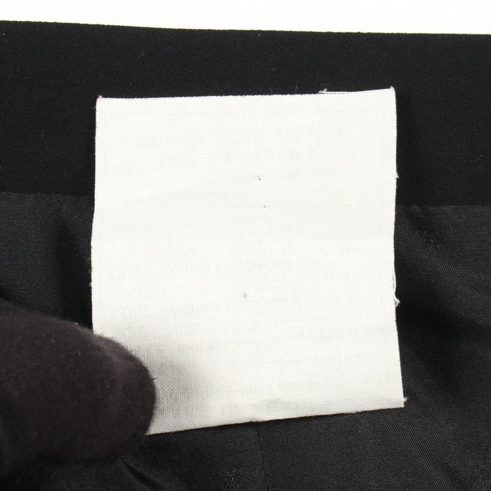 Chanel Skirt CC Logo Button BK Wool — view 7