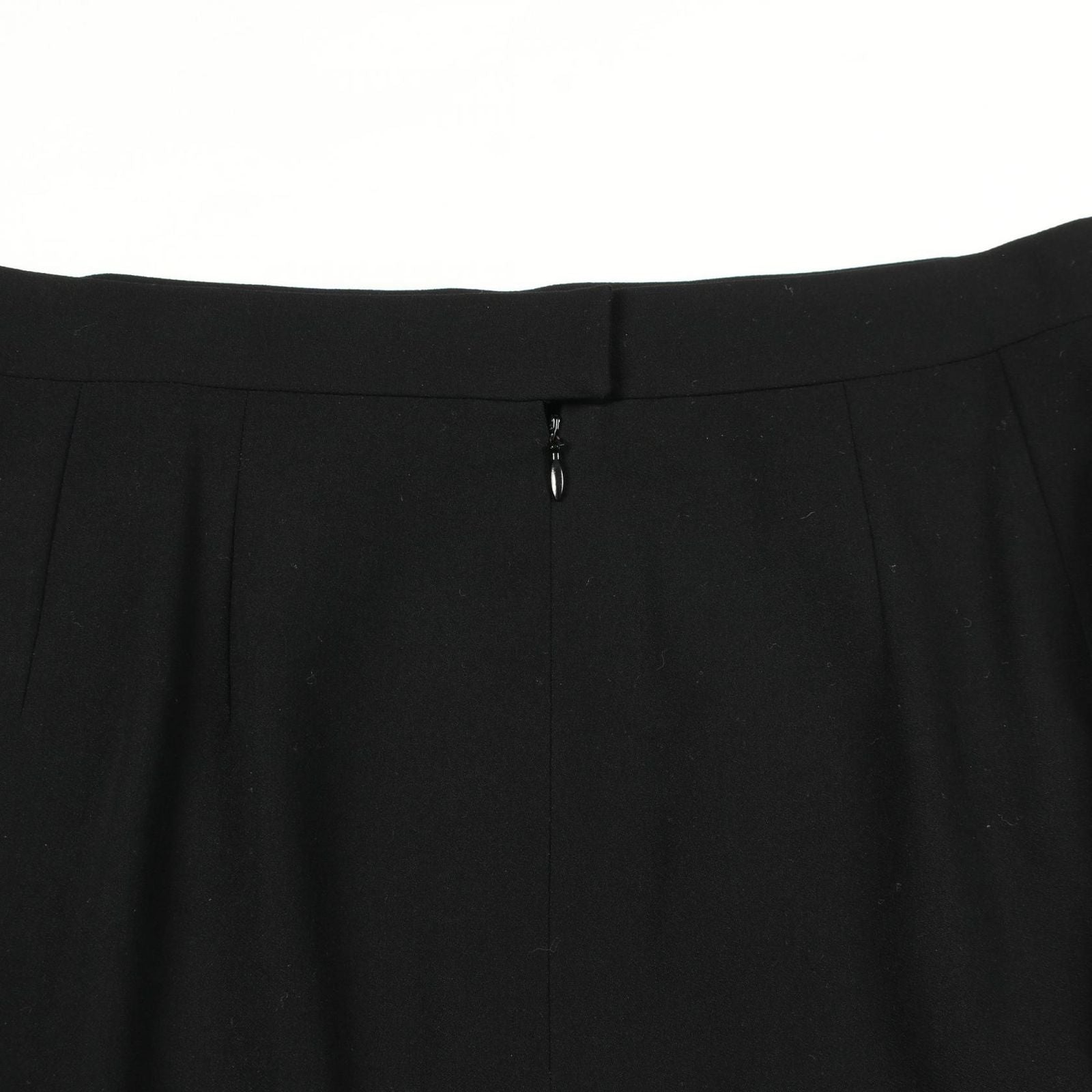 Chanel Skirt CC Logo Button BK Wool — view 4