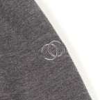 Chanel Rider's Jacket CC Logo Button Gray Wool — view 7