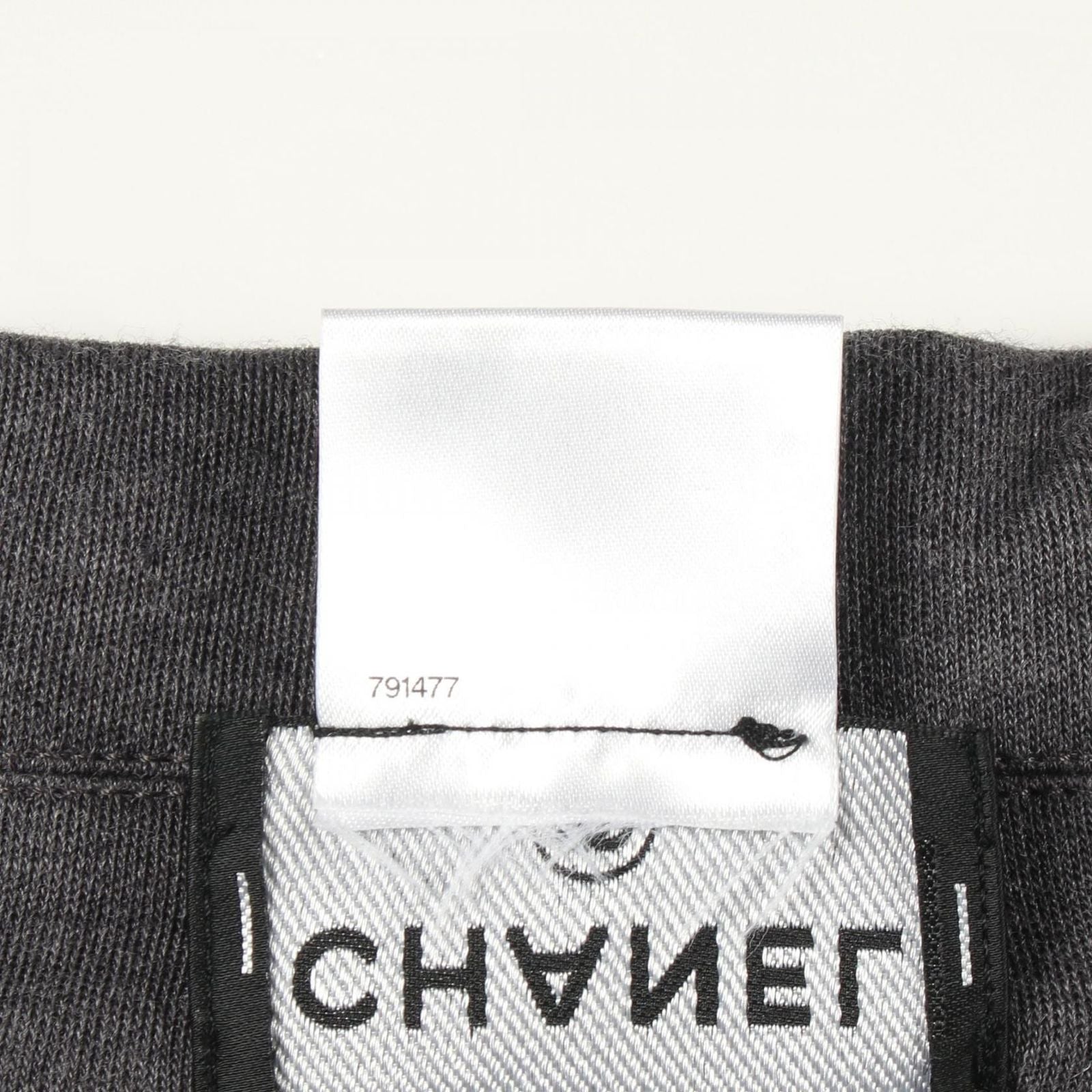 Chanel Rider's Jacket CC Logo Button Gray Wool — view 6