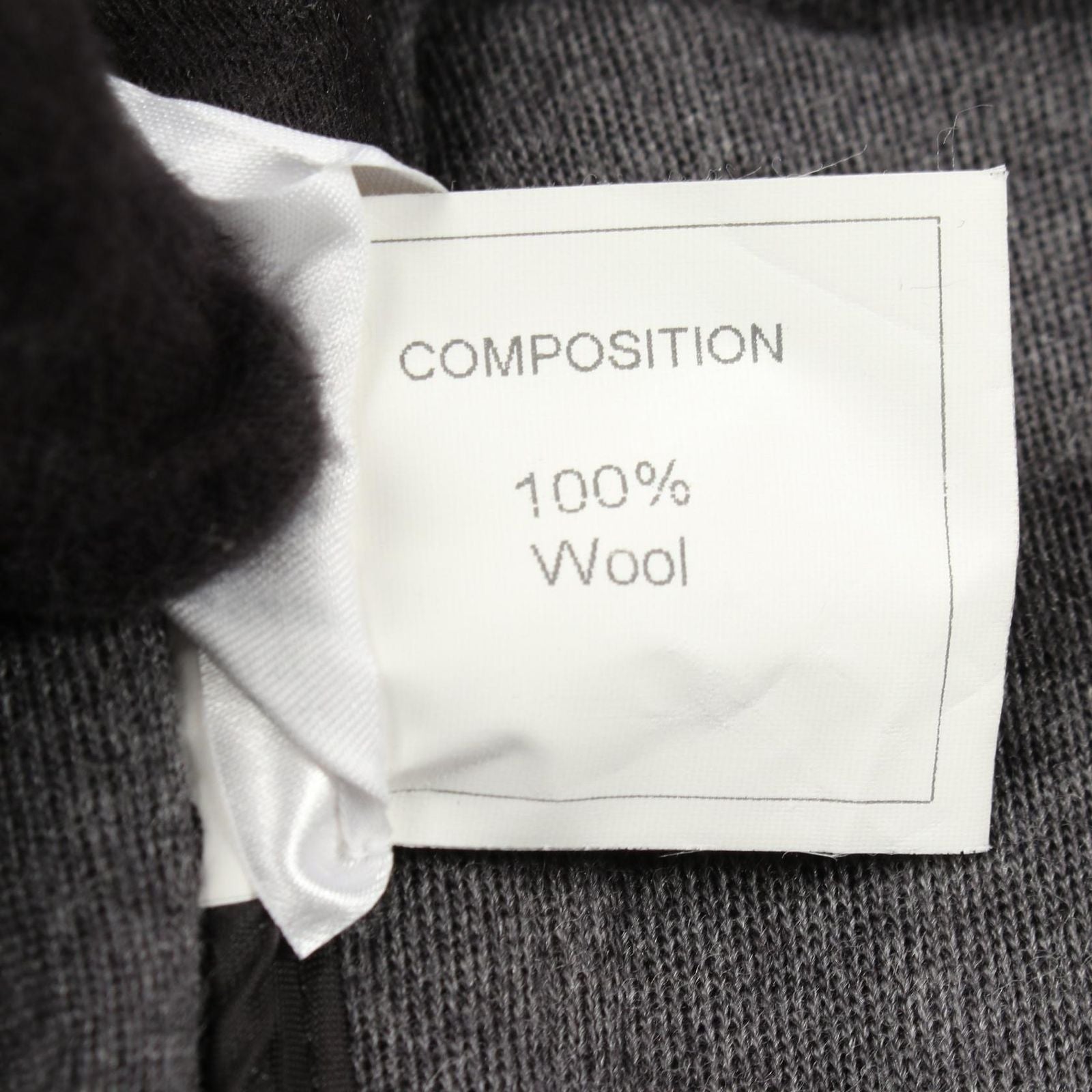 Chanel Rider's Jacket CC Logo Button Gray Wool — view 5