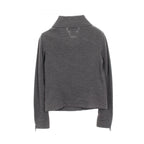 Chanel Rider's Jacket CC Logo Button Gray Wool — view 2