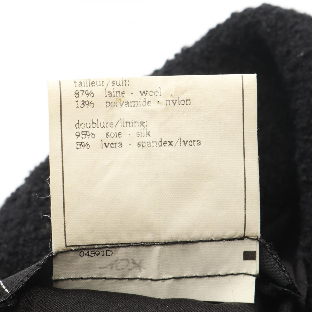 Chanel Suit CC Logo Button Tweed Wool Skirt — view 6