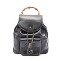 Gucci Backpack Bamboo 003 Black Leather Small
