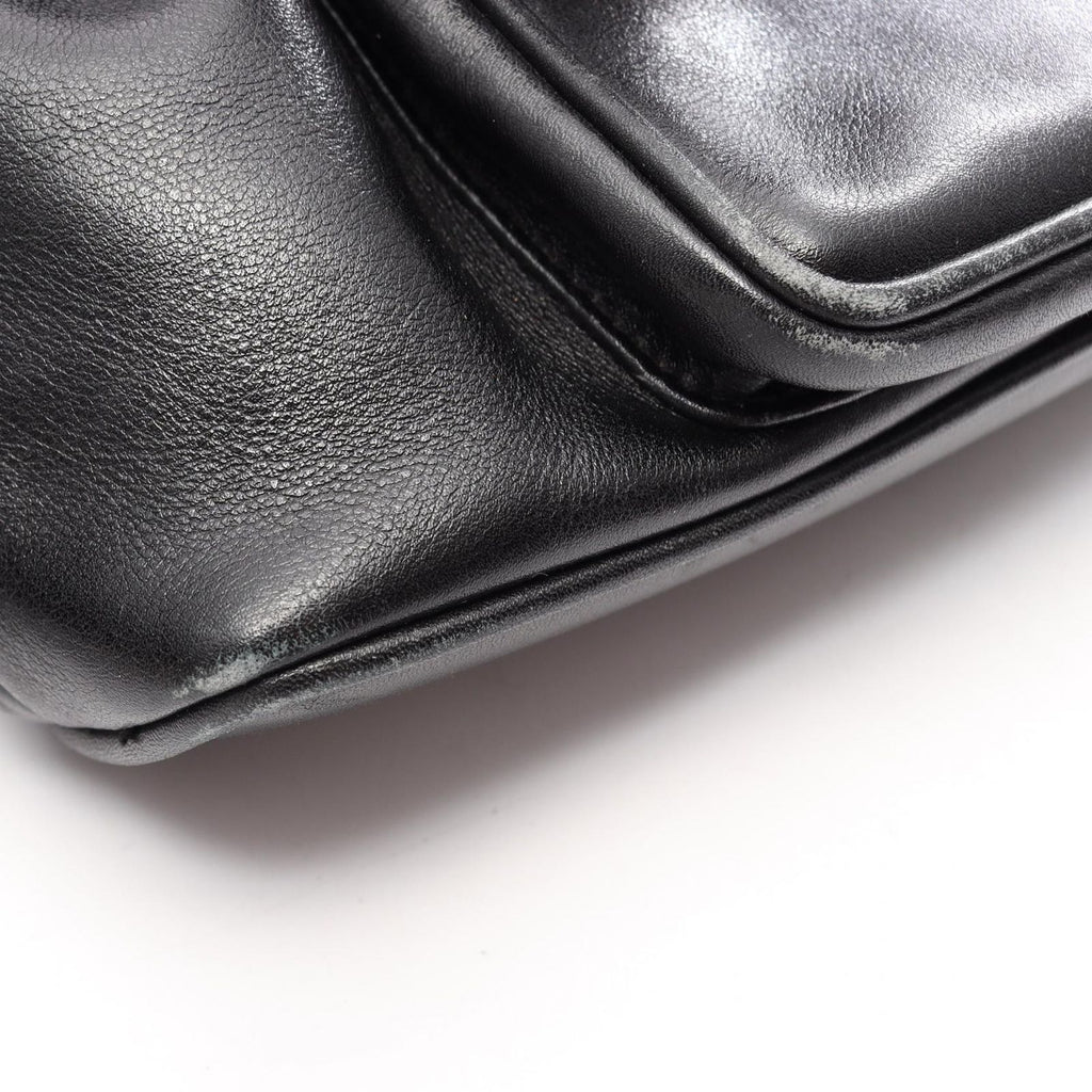 Gucci Backpack Bamboo 003 Black Leather Small