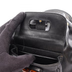 Gucci Backpack Bamboo 003 Black Leather Small