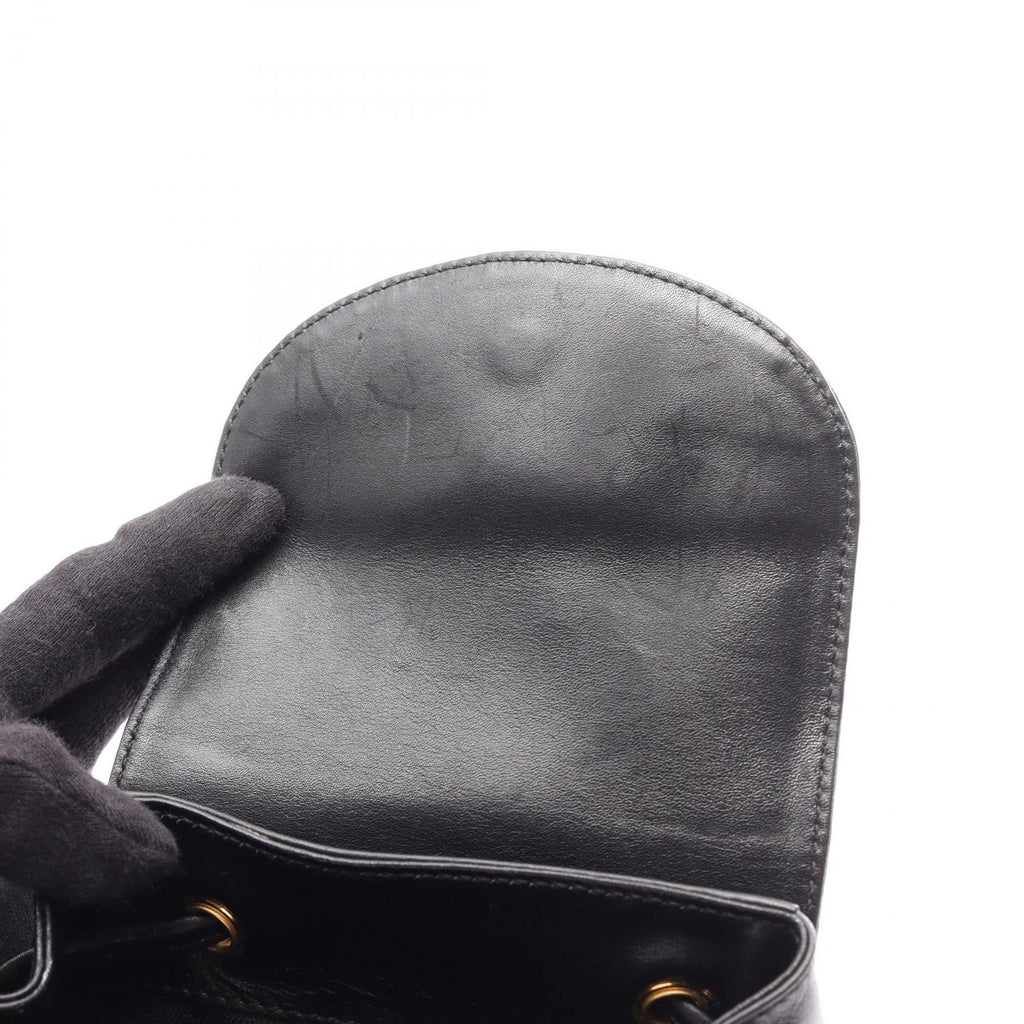 Gucci Backpack Bamboo 003 Black Leather Small