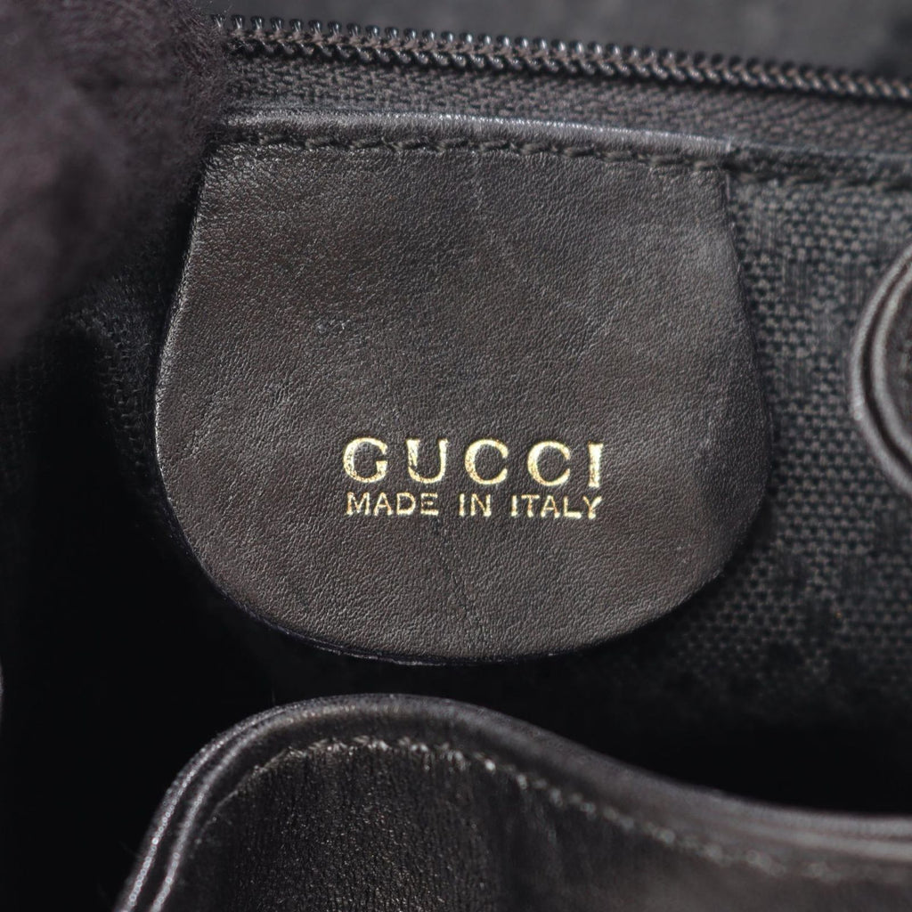 Gucci Backpack Bamboo 003 Black Leather Small