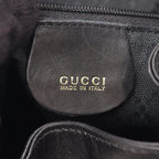 Gucci Backpack Bamboo 003 Black Leather Small