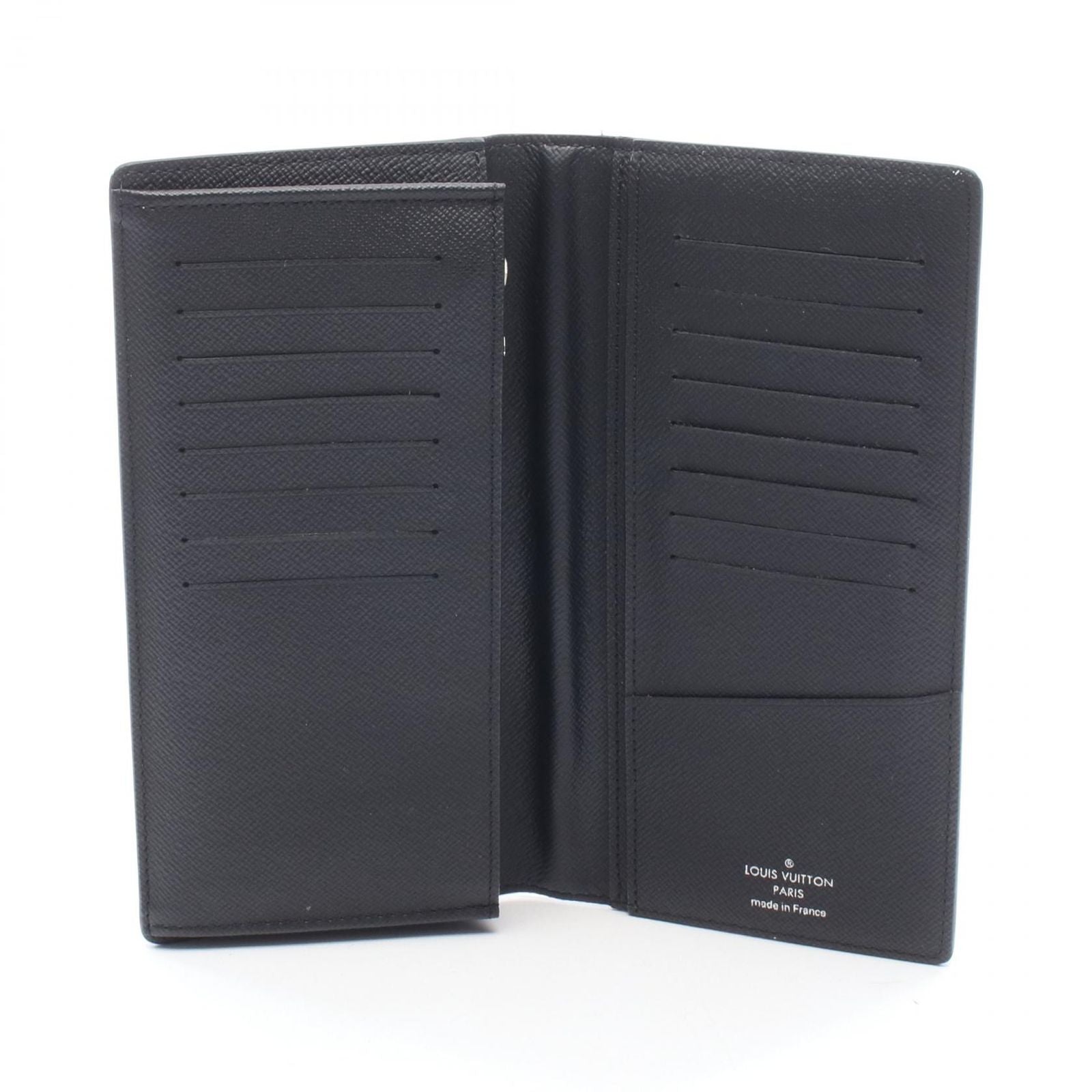 Louis Vuitton Bifold Wallet Portefeuille Brazza Damier Graphite Leather