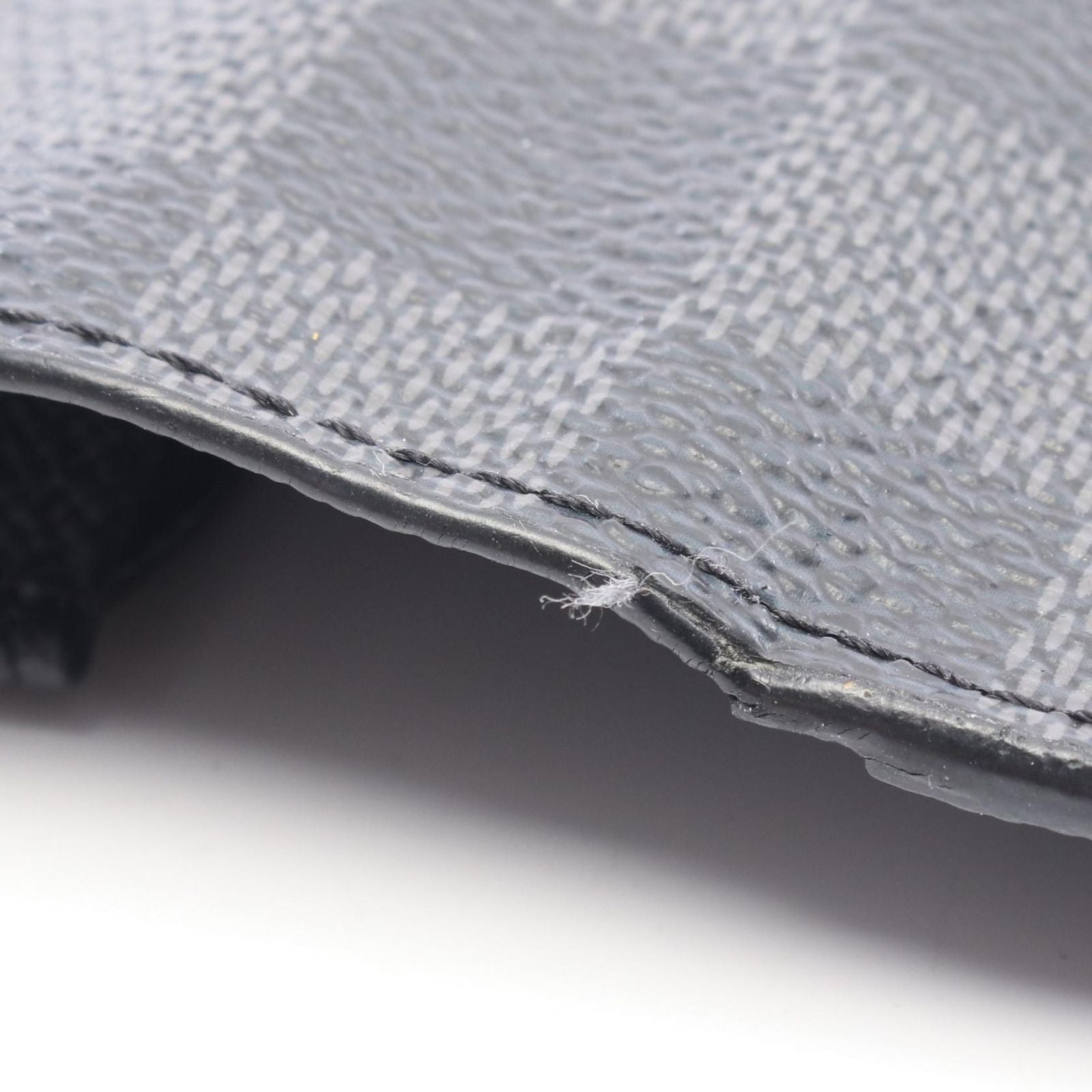 Louis Vuitton Bifold Wallet Portefeuille Brazza Damier Graphite Leather