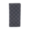 Louis Vuitton Bifold Wallet Portefeuille Brazza Damier Graphite Leather