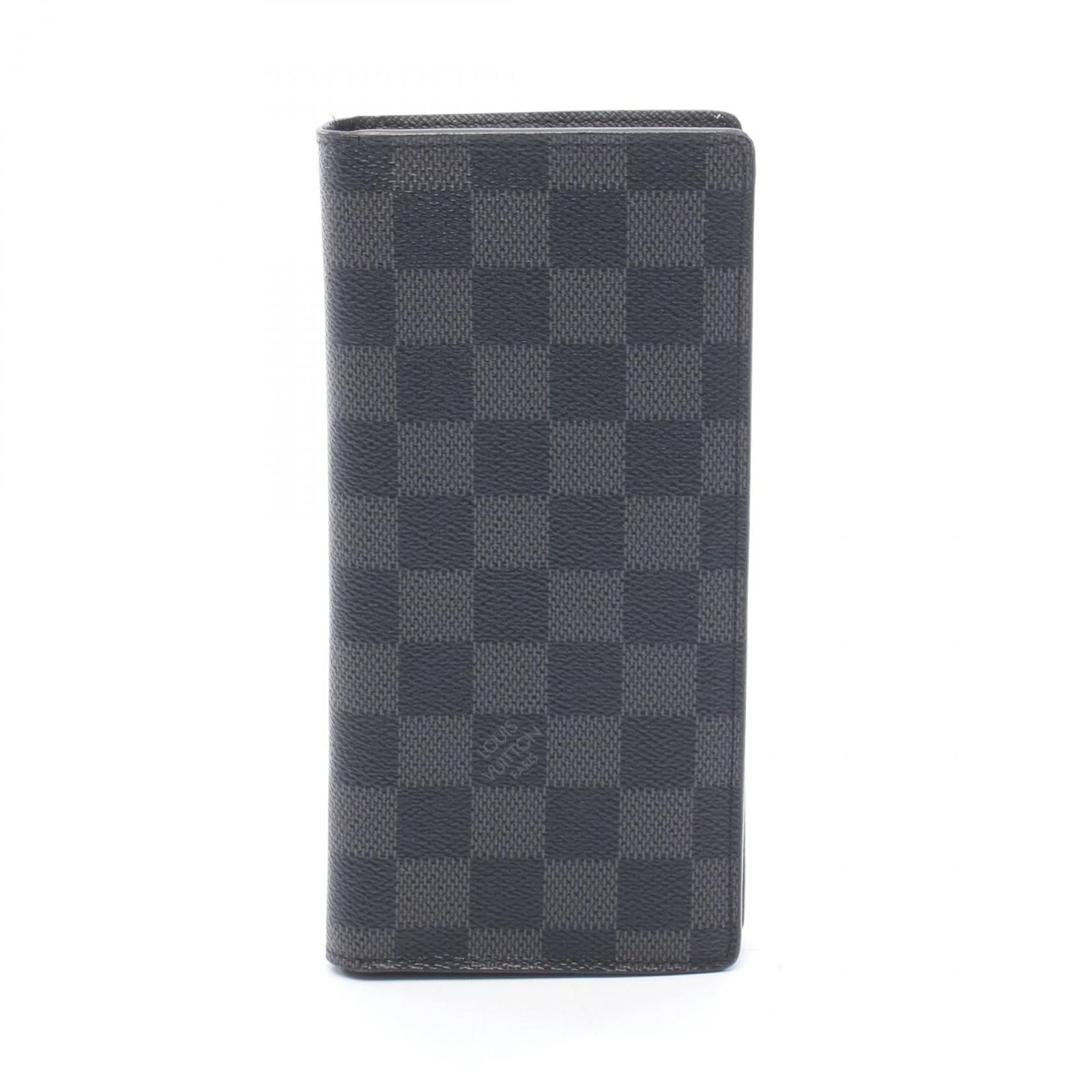 Louis Vuitton Bifold Wallet Portefeuille Brazza Damier Graphite Leather