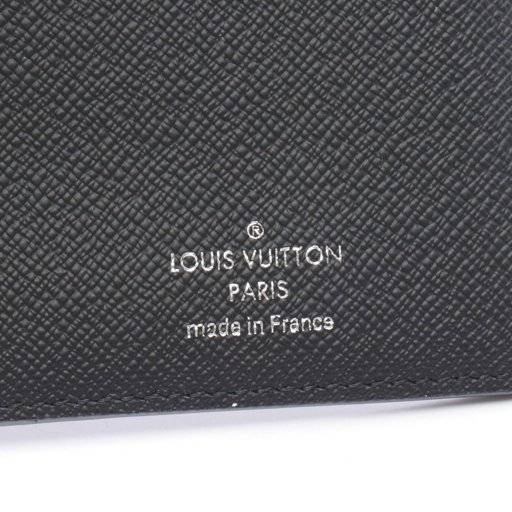 Louis Vuitton Bifold Wallet Portefeuille Brazza Damier Graphite Leather