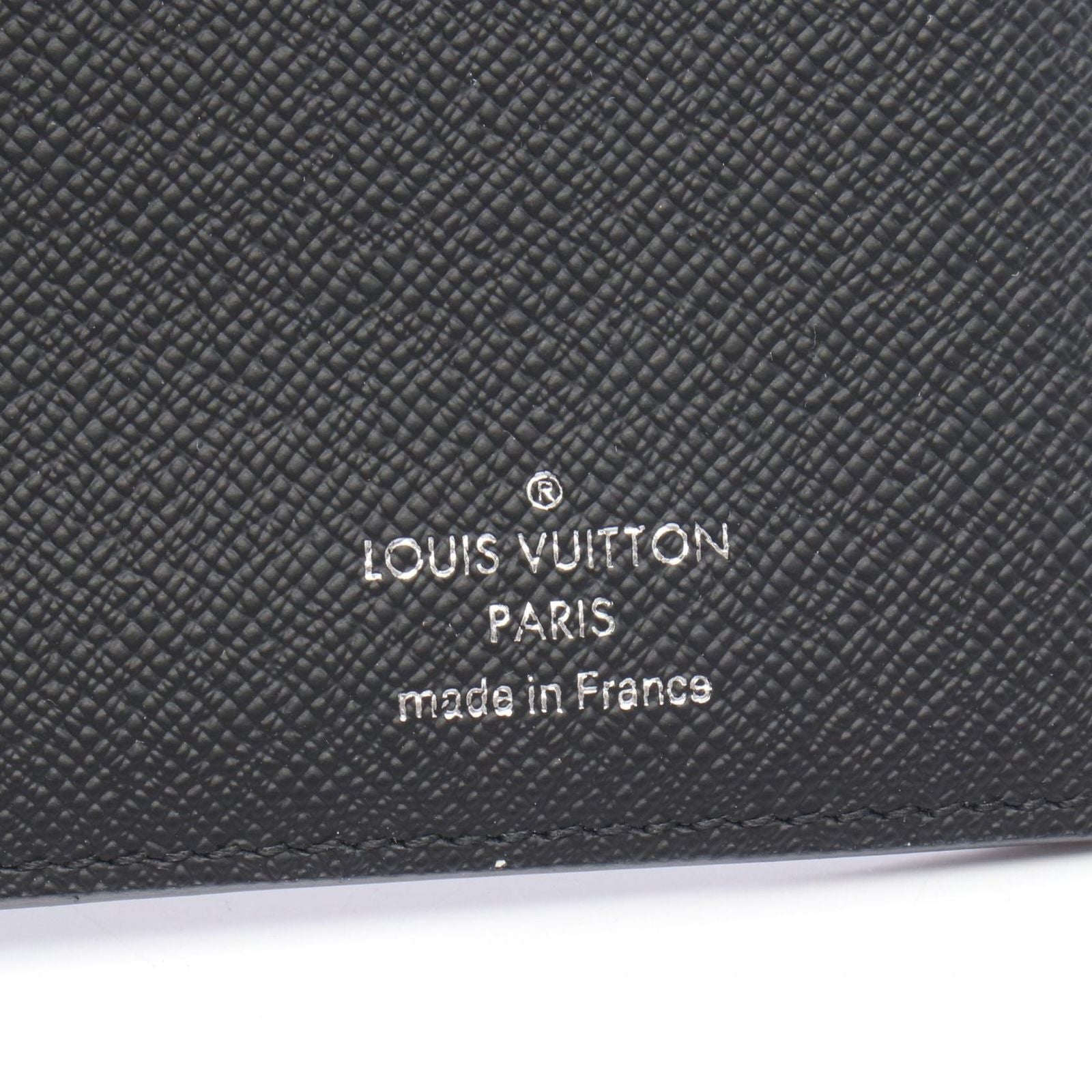Louis Vuitton Bifold Wallet Portefeuille Brazza Damier Graphite Leather