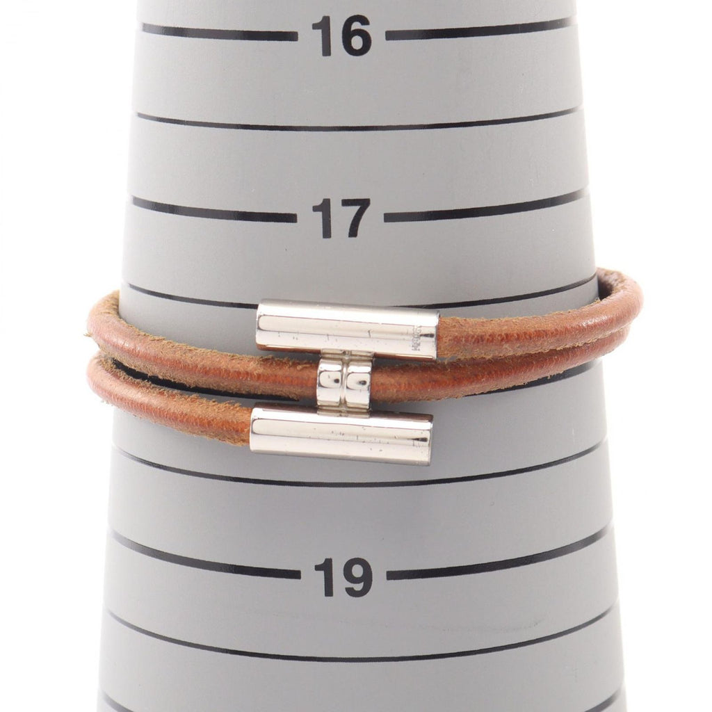 Hermes Bracelet Tourni Tresse Leather Stainless Steel