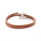 Hermes Bracelet Tourni Tresse Leather Stainless Steel
