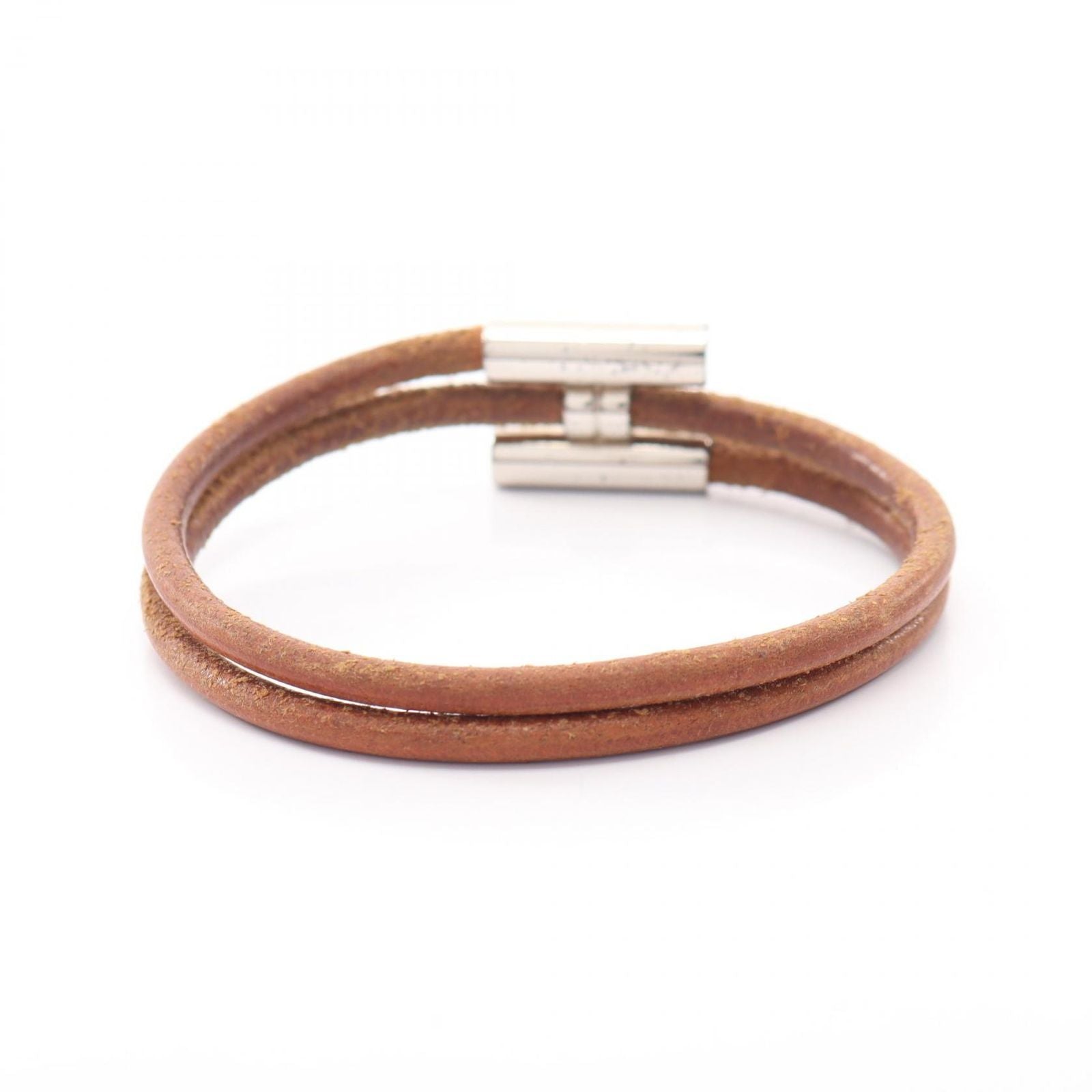 Hermes Bracelet Tourni Tresse Leather Stainless Steel