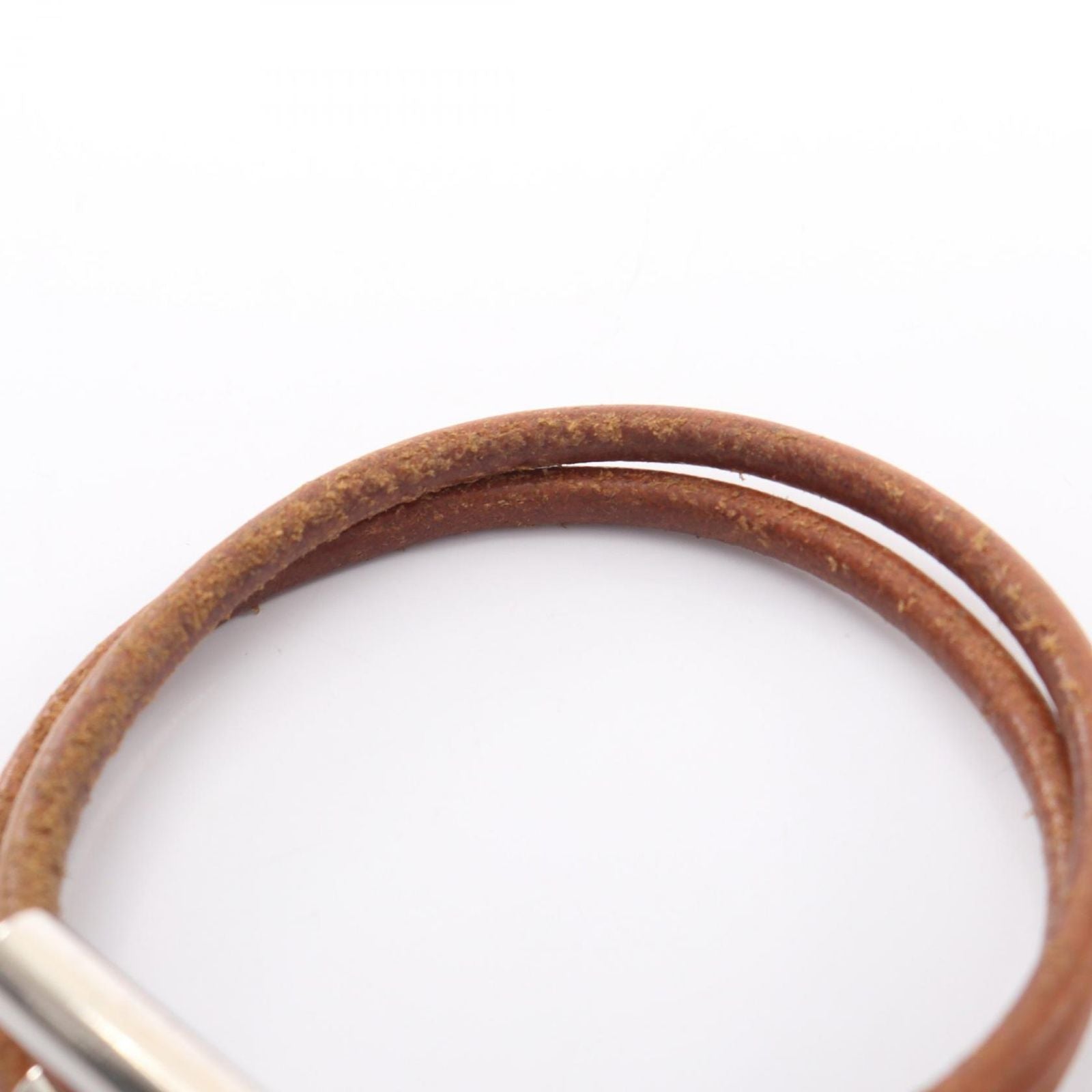Hermes Bracelet Tourni Tresse Leather Stainless Steel