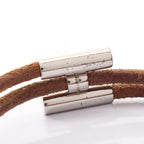Hermes Bracelet Tourni Tresse Leather Stainless Steel