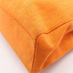 Fendi Tote Bag Zucchino Orange Canvas Leather