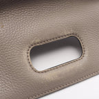 Gucci Bamboo Daily 2-Way Gray Leather Shoulder Bag