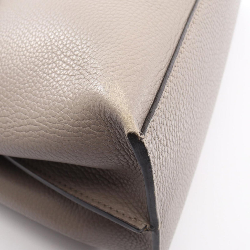 Gucci Bamboo Daily 2-Way Gray Leather Shoulder Bag