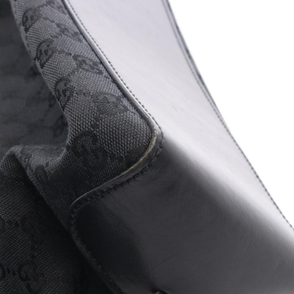 Gucci Tote GG Canvas Black Handbag
