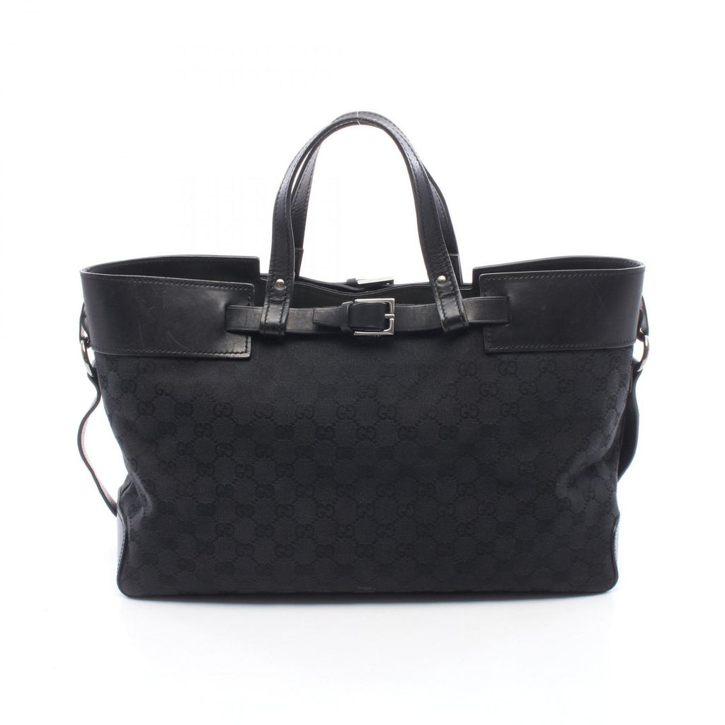Gucci Tote GG Canvas Black Handbag