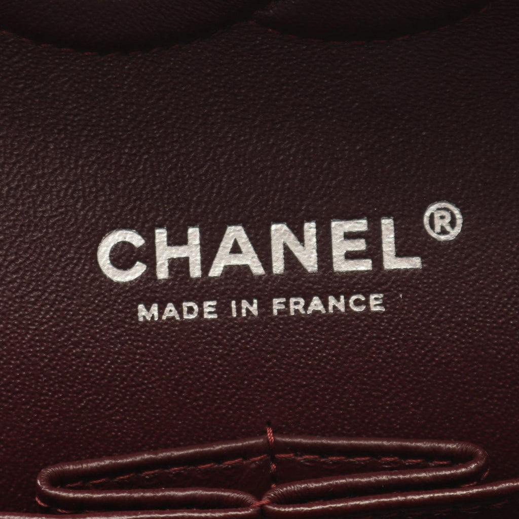Chanel Shoulder Bag Quilted Double Flap Black Lambskin Chain