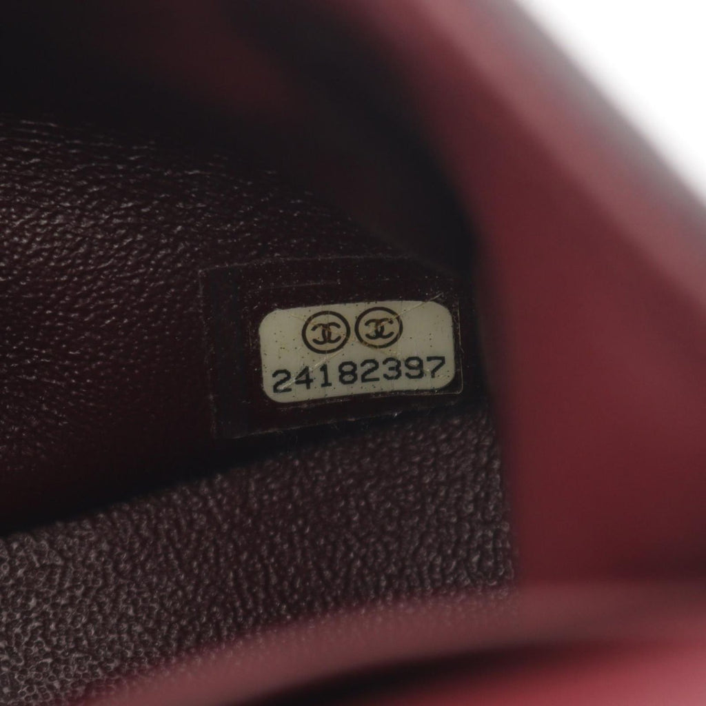 Chanel Shoulder Bag Quilted Double Flap Black Lambskin Chain