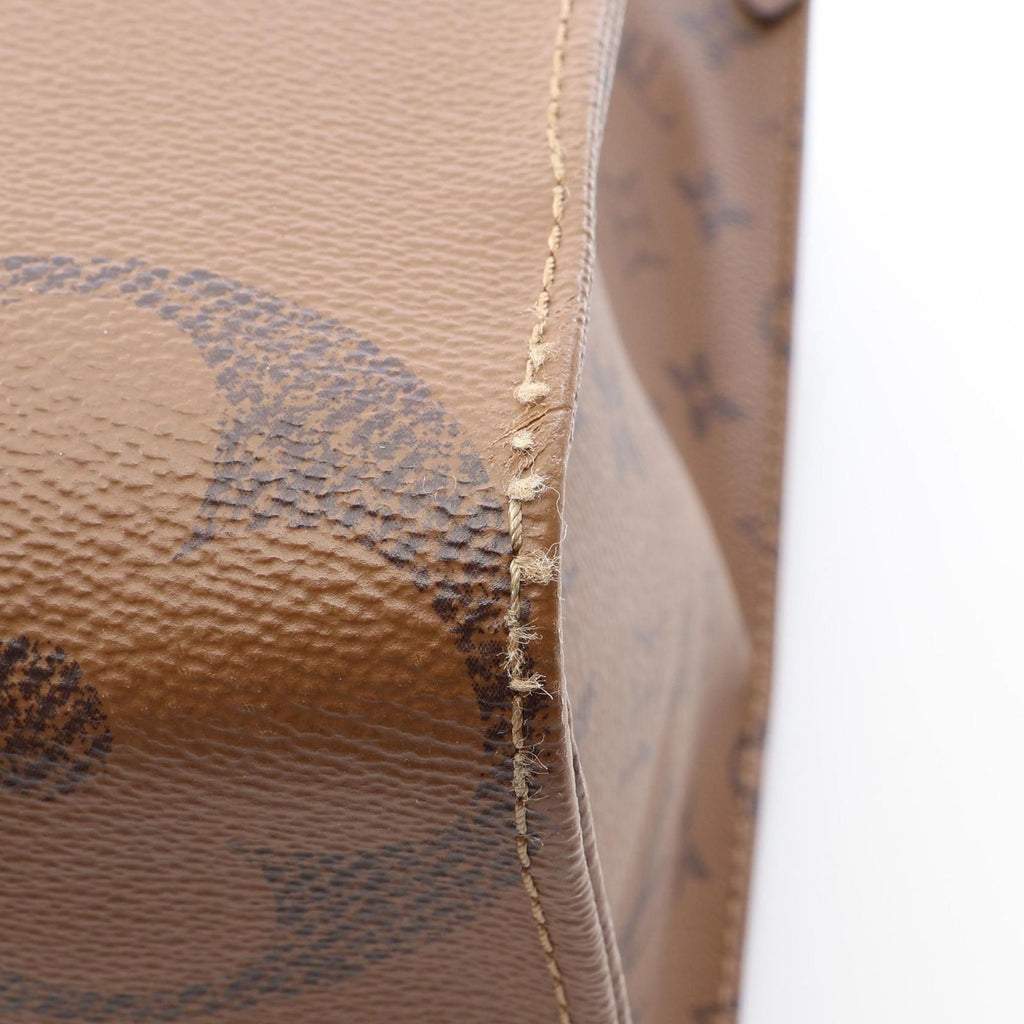 Louis Vuitton Tote Bag On The Go MM Canvas Leather