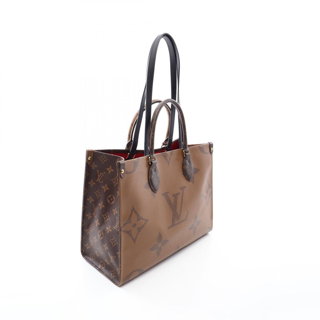 Louis Vuitton Tote Bag On The Go MM Canvas Leather