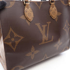Louis Vuitton Tote Bag On The Go MM Canvas Leather