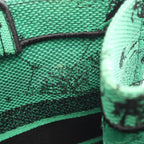 Dior Tote Bag Book Green Black Canvas