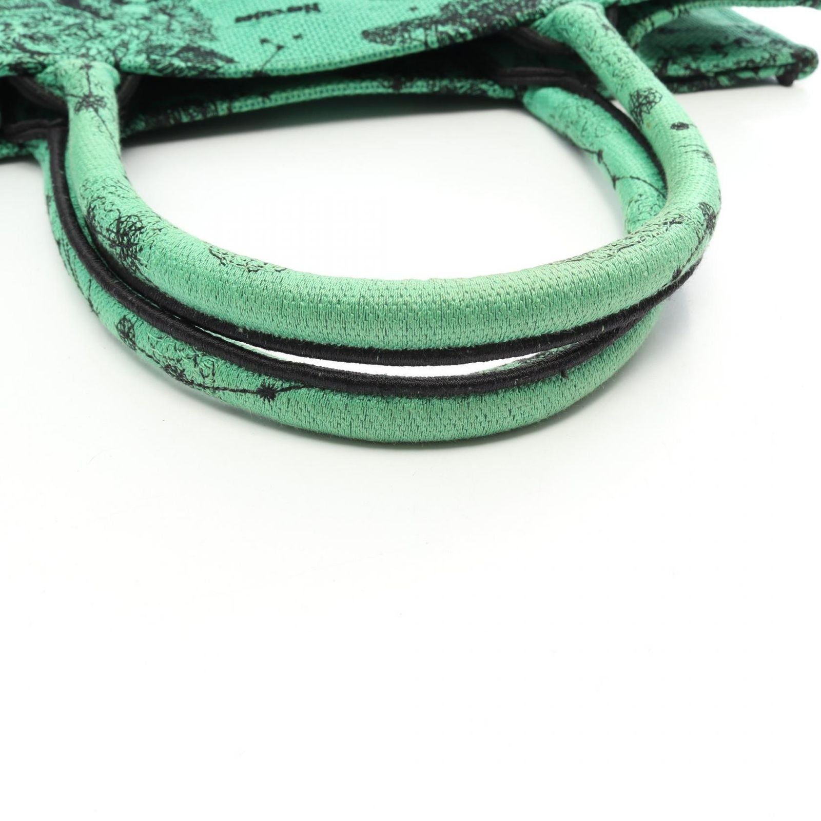 Dior Tote Bag Book Green Black Canvas