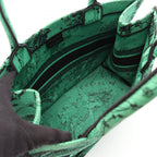 Dior Tote Bag Book Green Black Canvas