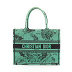 Dior Tote Bag Book Green Black Canvas